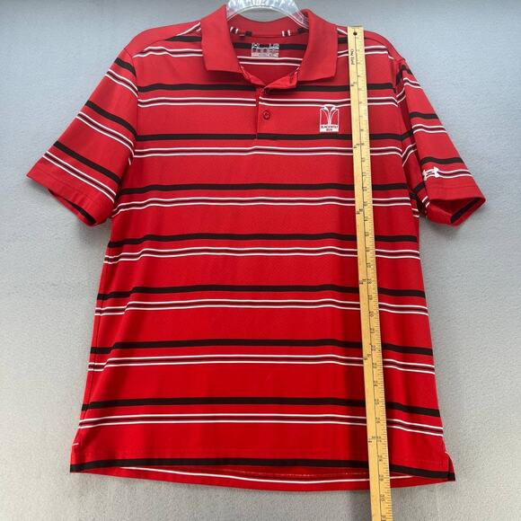 Under Armour Blackwolf Run Red Golf Polo - Picture 4 of 10